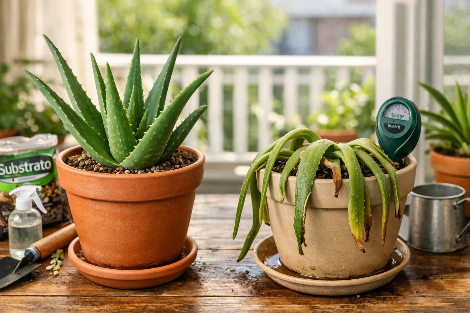 Por que as folhas da Babosa ficam moles em vaso dentro de casa