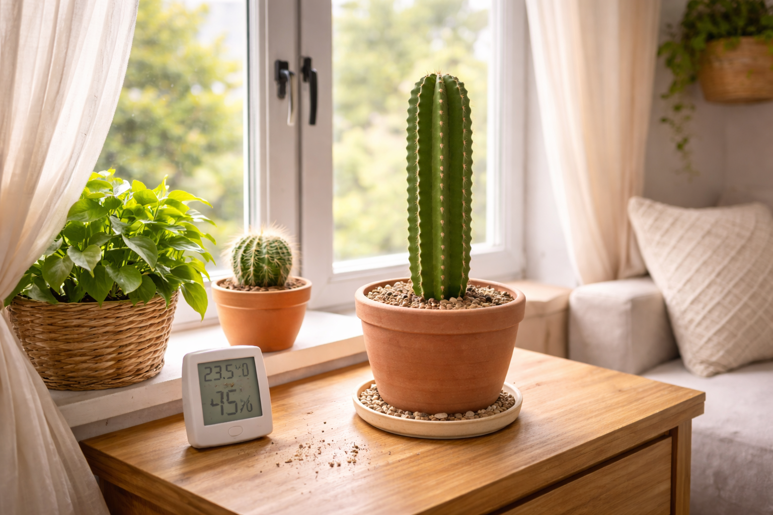 Qual temperatura ideal para cactos em ambiente doméstico