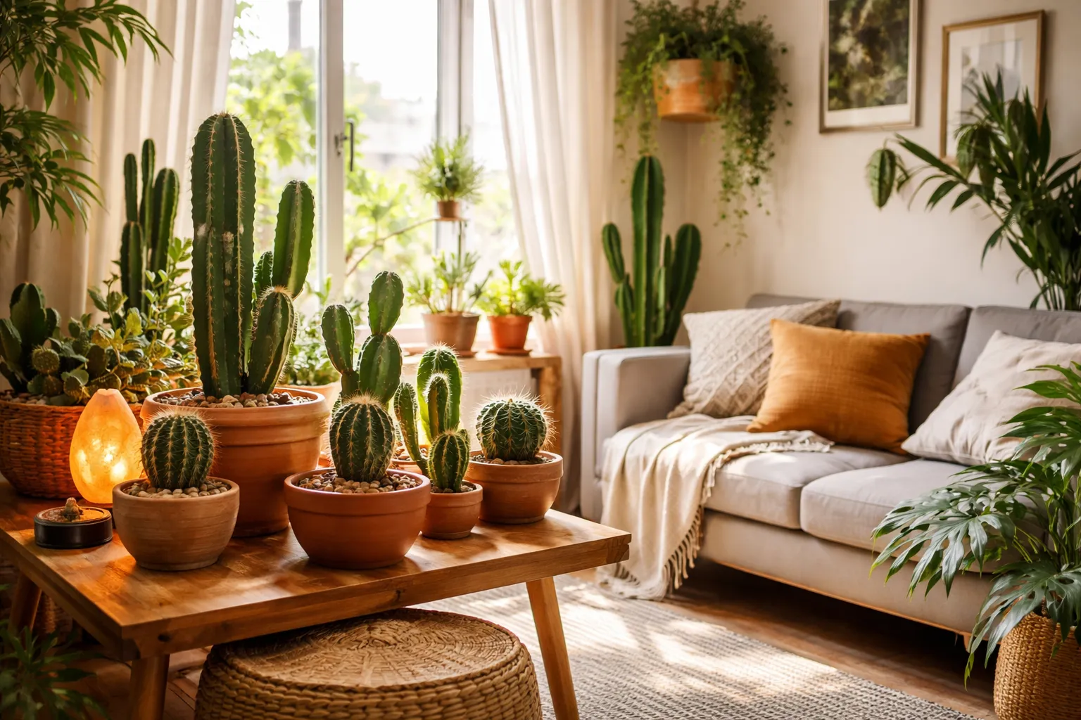 Qual o significado espiritual dos cactos na decoração de casa