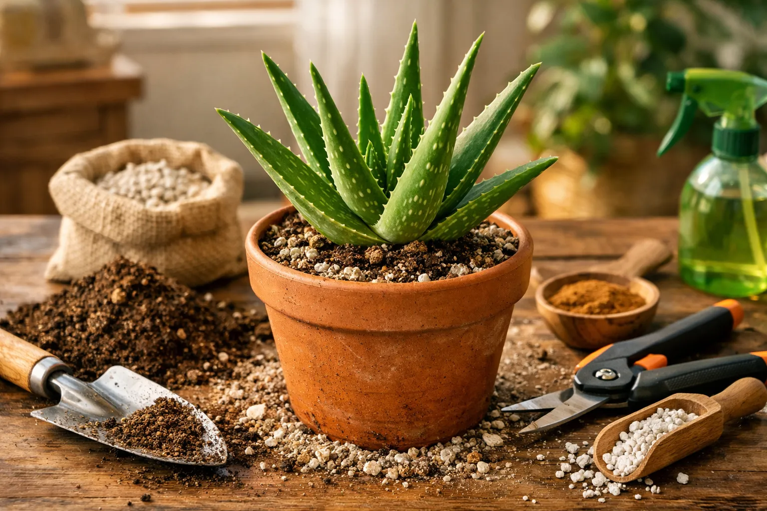 O que fazer quando a Babosa apodrece sendo replantada em vaso drenável