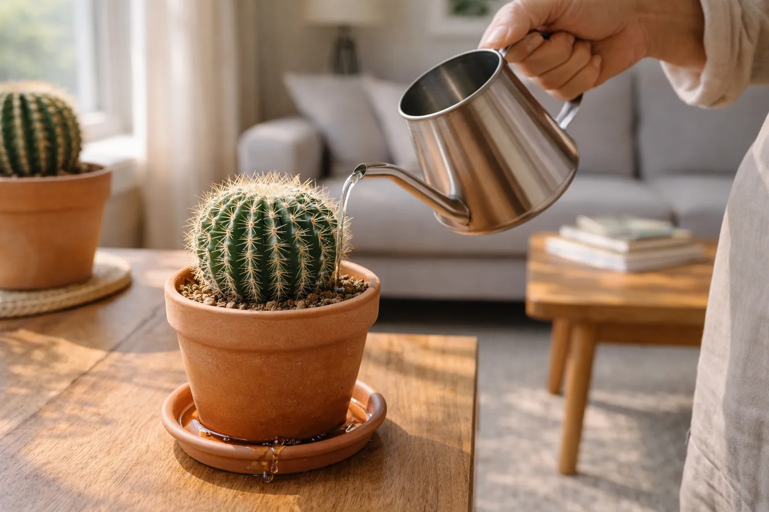 Cactos sobrevivem sem água por muito tempo em vaso adequado