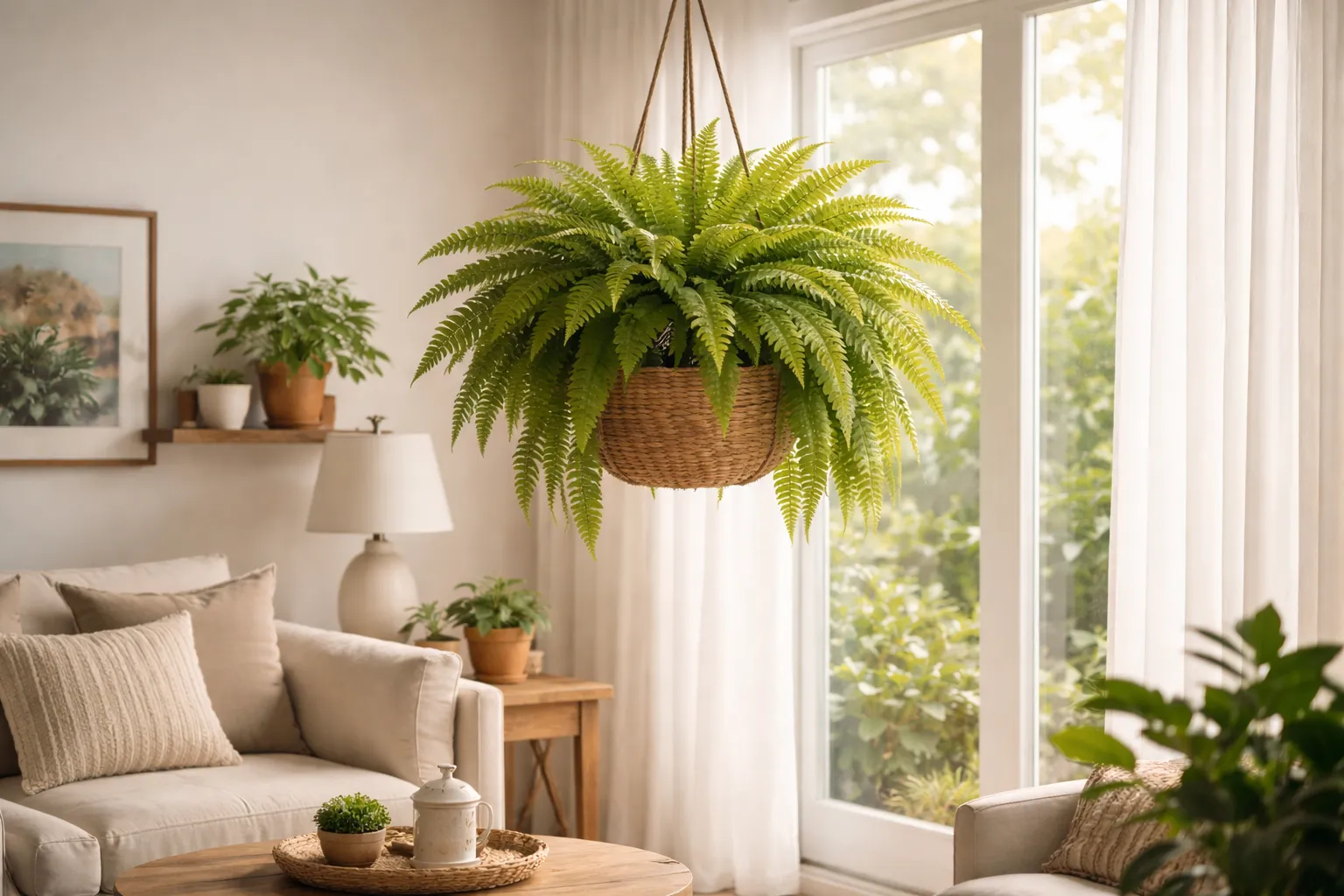 Onde colocar a Samambaia dentro de casa próximo à janela