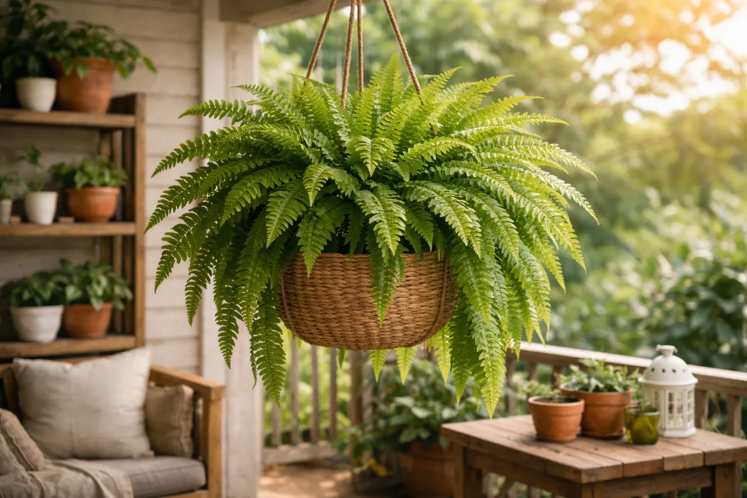 Samambaia cresce rápido em ambiente úmido e iluminado