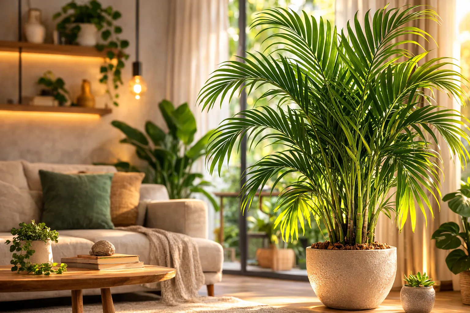 Qual é o significado da Palmeira-Areca em ambiente interno decorativo